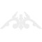 Ekena Millwork Pitch Milton Architectural Grade PVC Gable Pediment, 72"W x 36"H x 1"P (12/12) GPP072X036X100MIL - alternate 5